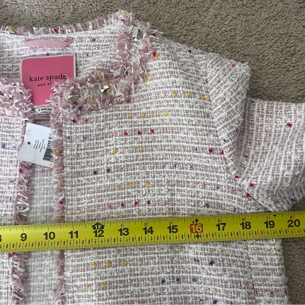 Kate Space Tweed Open Coat NWT - Picture 5 of 9
